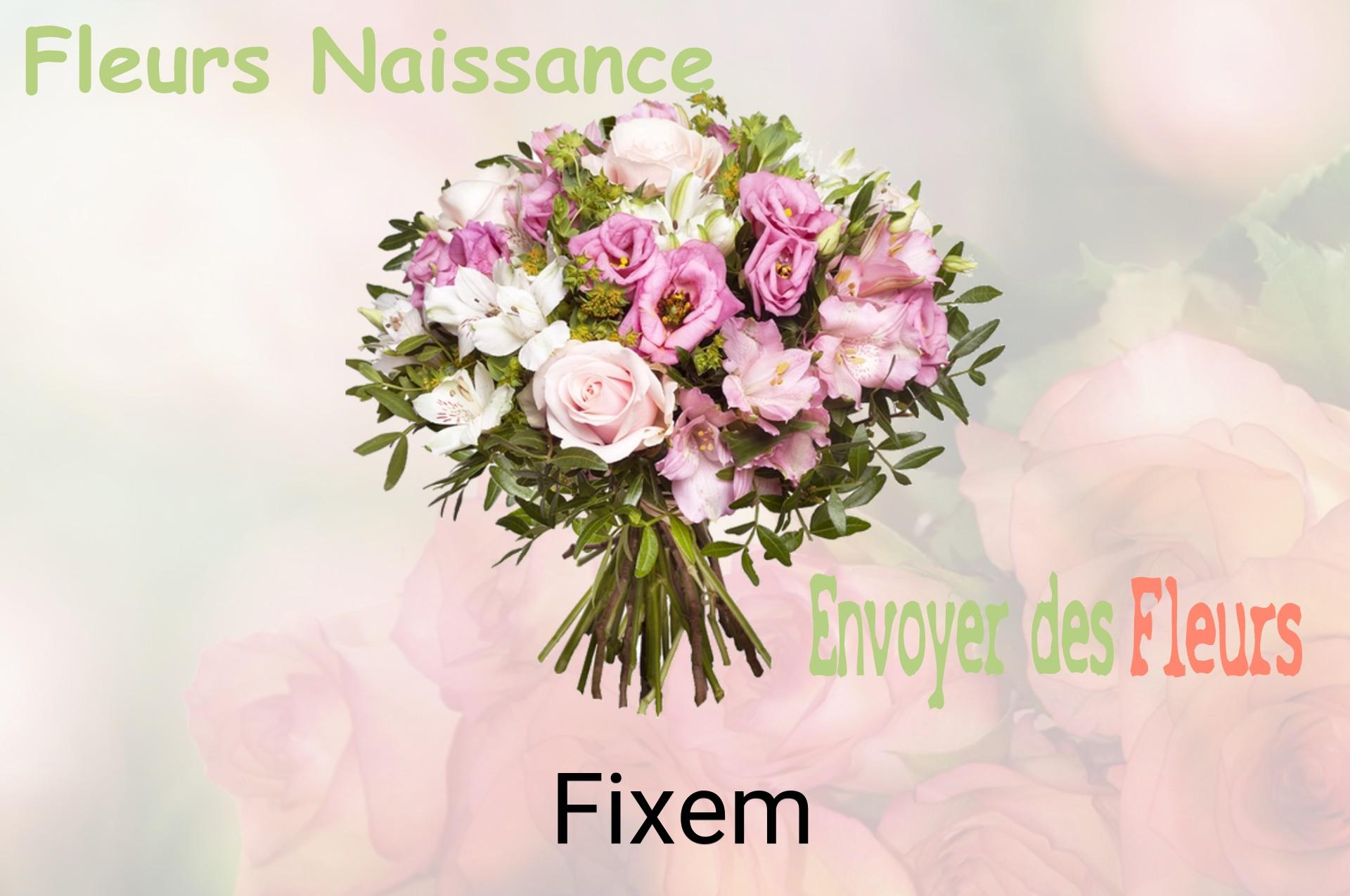 Bouquet de fleurs de naissance livré à Fixem
