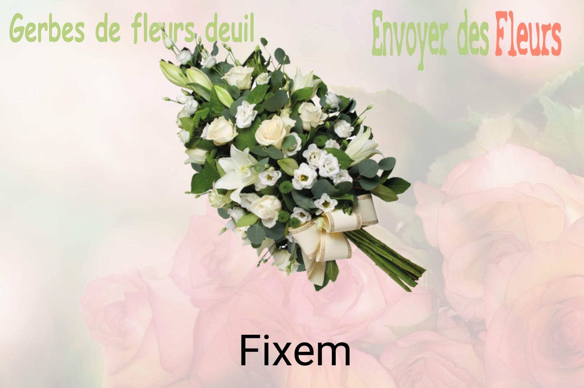 Gerbe de fleurs de deuil livrée à Fixem